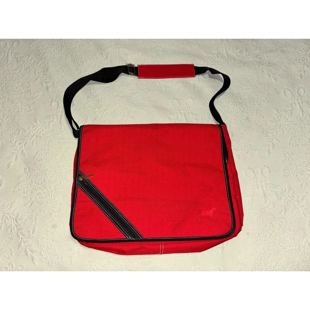 Y2K Messenger Bag Crossbody Laptop Vintage Joe Boxer 15x12 Red